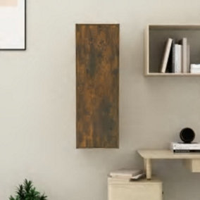 Berkfield TV Cabinet Smoked Oak 30.5x30x90 cm Engineered Wood