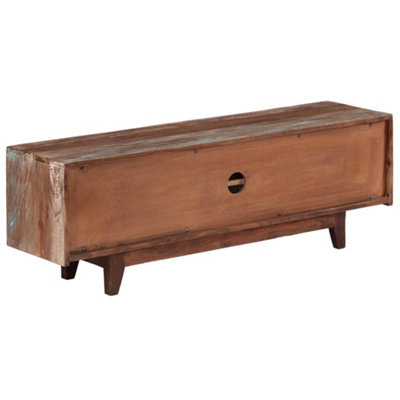 Berkfield TV Cabinet Solid Acacia Wood Vintage 118x30x40 cm