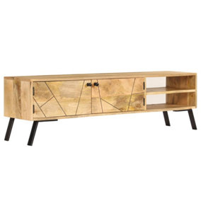 Berkfield TV Cabinet Solid Mango Wood 140x30x40 cm