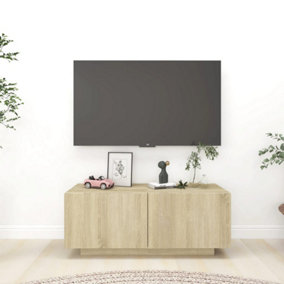 Berkfield TV Cabinet Sonoma Oak 100x35x40 cm Engineered Wood
