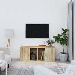 Berkfield TV Cabinet Sonoma Oak 100x35x40 cm Engineered Wood