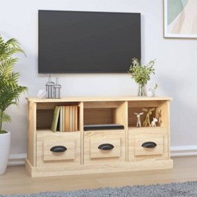 Berkfield TV Cabinet Sonoma Oak 100x35x50 cm Engineered Wood