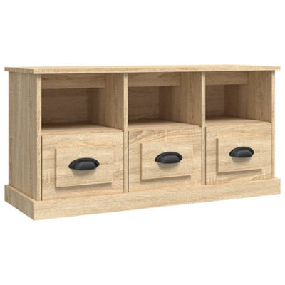 Berkfield TV Cabinet Sonoma Oak 100x35x50 cm Engineered Wood