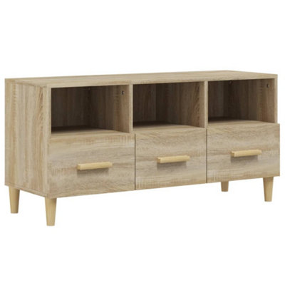 Berkfield TV Cabinet Sonoma Oak 102x36x50 cm Engineered Wood