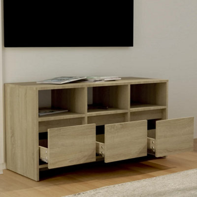 Berkfield TV Cabinet Sonoma Oak 102x37.5x52.5 cm Engineered Wood