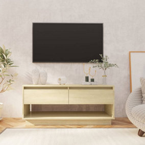 Berkfield TV Cabinet Sonoma Oak 102x41x44 cm Engineered Wood