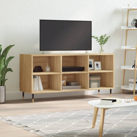 Berkfield TV Cabinet Sonoma Oak 103.5x30x50 cm Engineered Wood