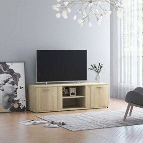 Berkfield TV Cabinet Sonoma Oak 120x34x37 cm Engineered Wood