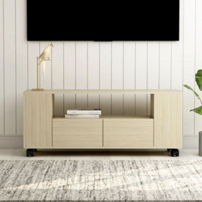 Berkfield TV Cabinet Sonoma Oak 120x35x43 cm Engineered Wood
