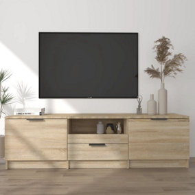 Berkfield TV Cabinet Sonoma Oak 140x35x40 cm Engineered Wood