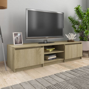 Berkfield TV Cabinet Sonoma Oak 140x40x35.5 cm Engineered Wood