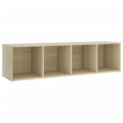 Berkfield TV Cabinet Sonoma Oak 142.5x35x36.5 cm Engineered Wood