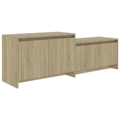 Berkfield TV Cabinet Sonoma Oak 146.5x35x50 cm Engineered Wood