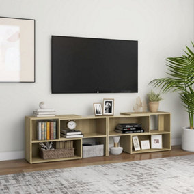 Berkfield TV Cabinet Sonoma Oak 149x30x52 cm Engineered Wood