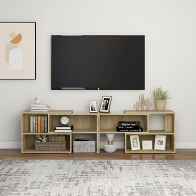 Berkfield TV Cabinet Sonoma Oak 149x30x52 cm Engineered Wood