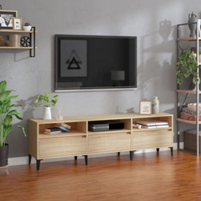 Berkfield TV Cabinet Sonoma Oak 150x30x44.5 cm Engineered Wood