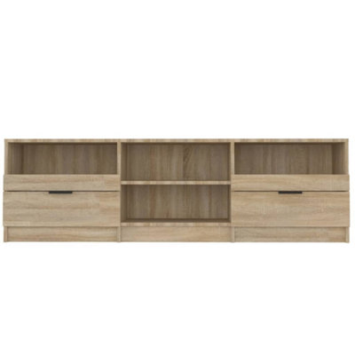 Berkfield TV Cabinet Sonoma Oak 150x33.5x45 cm Engineered Wood