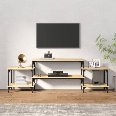 Berkfield TV Cabinet Sonoma Oak 157x35x52 cm Engineered Wood