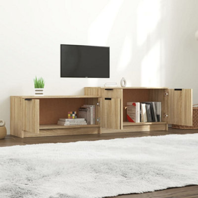 Berkfield TV Cabinet Sonoma Oak 158.5x36x45 cm Engineered Wood