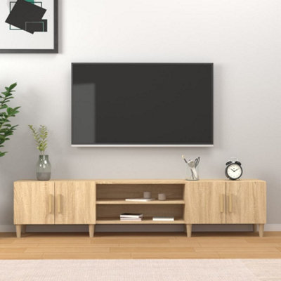 Berkfield TV Cabinet Sonoma Oak 180x31.5x40 cm Engineered Wood