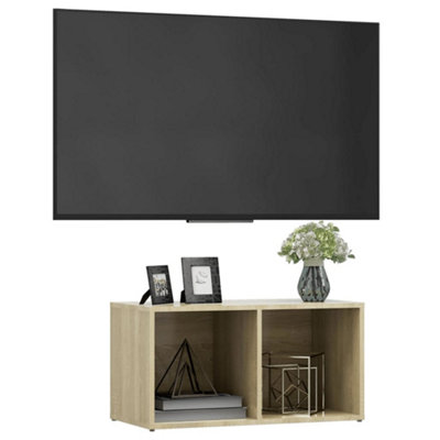 Berkfield TV Cabinet Sonoma Oak 72x35x36.5 cm Engineered Wood