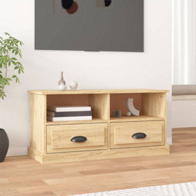 Berkfield TV Cabinet Sonoma Oak 93x35.5x45 cm Engineered Wood