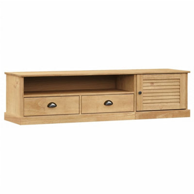 Berkfield TV Cabinet VIGO 156x40x40 cm Solid Wood Pine