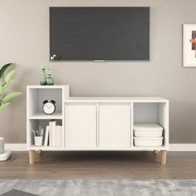 Berkfield TV Cabinet White 100x35x55 cm Engineered Wood