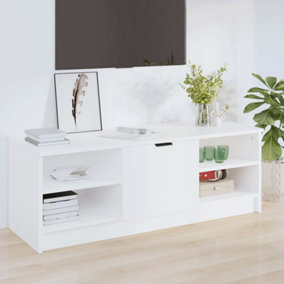 Berkfield TV Cabinet White 102x35.5x36.5 cm Engineered Wood
