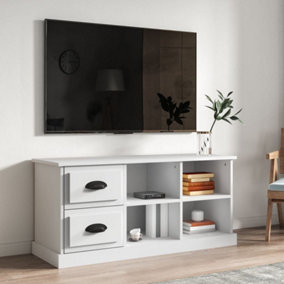 Berkfield TV Cabinet White 102x35.5x47.5 cm Engineered Wood