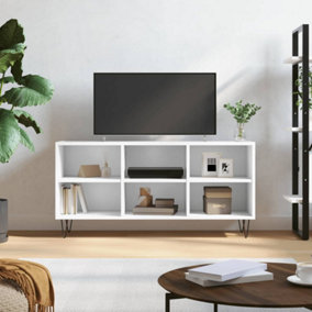Berkfield TV Cabinet White 103.5x30x50 cm Engineered Wood