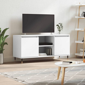 Berkfield TV Cabinet White 104x35x50 cm Engineered Wood