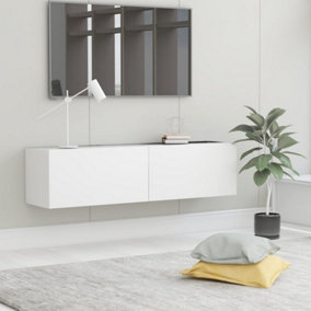 Berkfield TV Cabinet White 120x30x30 cm Engineered Wood
