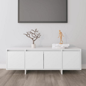 Berkfield TV Cabinet White 120x30x40.5 cm Engineered Wood