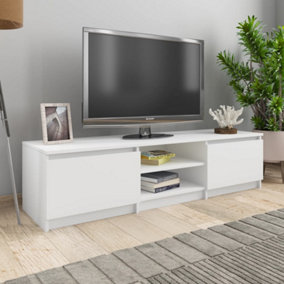 Berkfield TV Cabinet White 140x40x35.5 cm Engineered Wood
