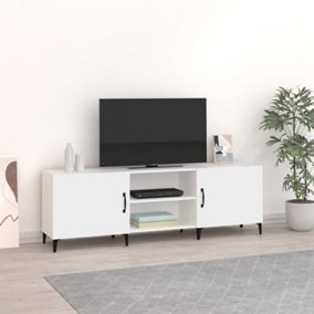 Berkfield TV Cabinet White 150x30x50 cm Engineered Wood