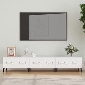 Berkfield TV Cabinet White 150x34,5x30 cm Engineered Wood