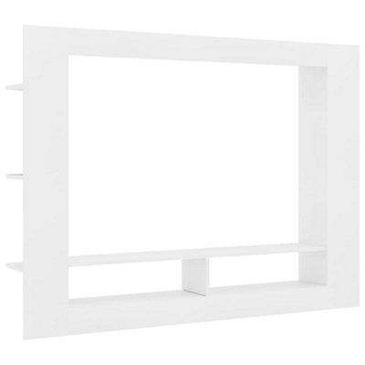 Berkfield TV Cabinet White 152x22x113 cm Engineered Wood