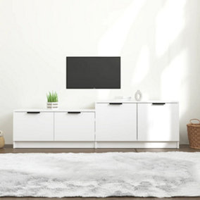 Berkfield TV Cabinet White 158.5x36x45 cm Engineered Wood