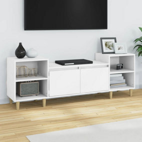 Berkfield TV Cabinet White 160x35x55 cm Engineered Wood
