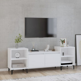 Berkfield TV Cabinet White 160x35x55 cm Engineered Wood