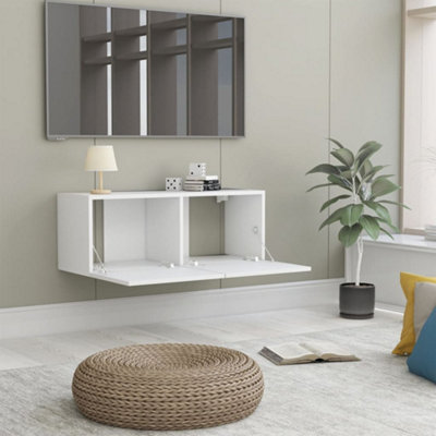Berkfield TV Cabinet White 80x30x30 cm Engineered Wood
