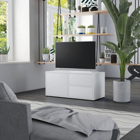 Berkfield TV Cabinet White 80x34x36 cm Engineered Wood