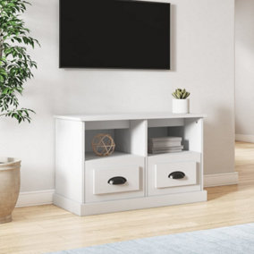 Berkfield TV Cabinet White 80x35x50 cm Engineered Wood
