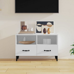 Berkfield TV Cabinet White 80x36x50 cm Engineered Wood