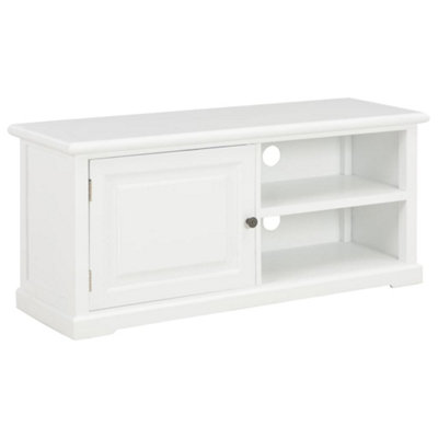 Berkfield TV Cabinet White 90x30x40 cm Wood | DIY at B&Q