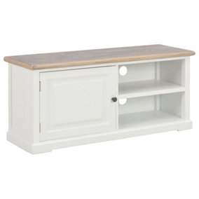 Berkfield TV Cabinet White 90x30x40 cm Wood