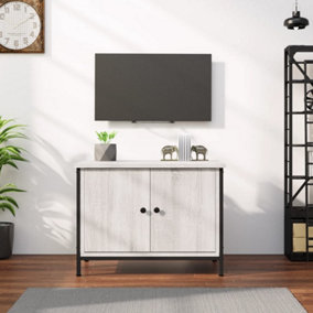 Berkfield TV Cabinet with Doors Grey Sonoma 60x35x45 cm Engineered Wood