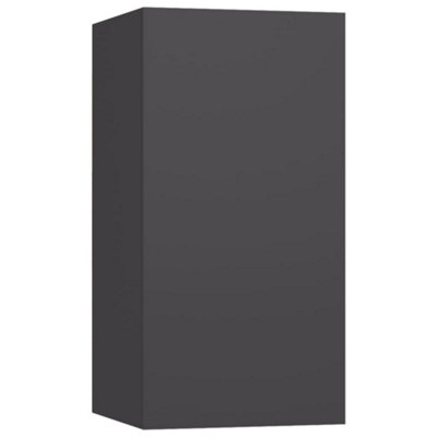 Berkfield TV Cabinets 2 pcs Grey 30.5x30x60 cm Engineered Wood