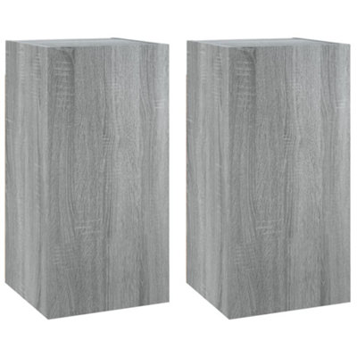 Berkfield TV Cabinets 2 pcs Grey Sonoma 30.5x30x60 cm Engineered Wood